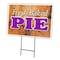 Signmission Fresh Baked Pie Yard Sign & Stake outdoor plastic coroplast window, C-2436-DS-Fresh Baked Pie C-2436-DS-Fresh Baked Pie - alternate 1
